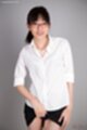 Office lady raising skirt