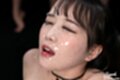 Head back eyes closed cum glazed face